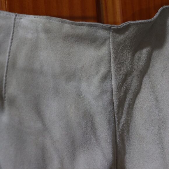 Armani Collezioni Vintage 90s Tan Calf Leather Pants – Designer Size 10 - Picture 6 of 16